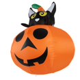 thumbnail image 4 of Halloween Decorations Inflatable LED Lighted Pumpkin Cat Face Desktop Ornament for Party Home Yard Decoration, 4 of 8