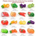 thumbnail image 2 of Cutting Play Food Set For Kids Kitchen Toys, Food Cutting Toys, Fruits And Vegetables With Storage Basket Fake Food Pretend Play Kitchen Accessories Toys, For Toddlers Boys Girls Xmas Gifts, 2 of 4