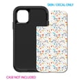 thumbnail image 2 of DistinctInk Custom SKIN / DECAL compatible with OtterBox Defender for iPhone 11 Pro MAX (6.5" Screen) - Modern Floral - White Red Navy, 2 of 5