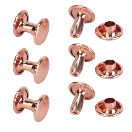 

Tubular Rivets 300 Sets Electroplating Process Leather Rivets For Bag