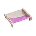 thumbnail image 1 of Percha de ventana para gatos, hamaca duradera para gatos, estante para gatos, marco de madera desmontable gris violeta Yuyangstore Percha para ventana de gato, 1 of 8