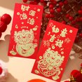 thumbnail image 2 of CSChome Enveloppe Rouge Chinoise Enveloppes Rouges Design Mignon de Dessin Animé Porte-Argent Festif 6 Pcs, 2 of 7