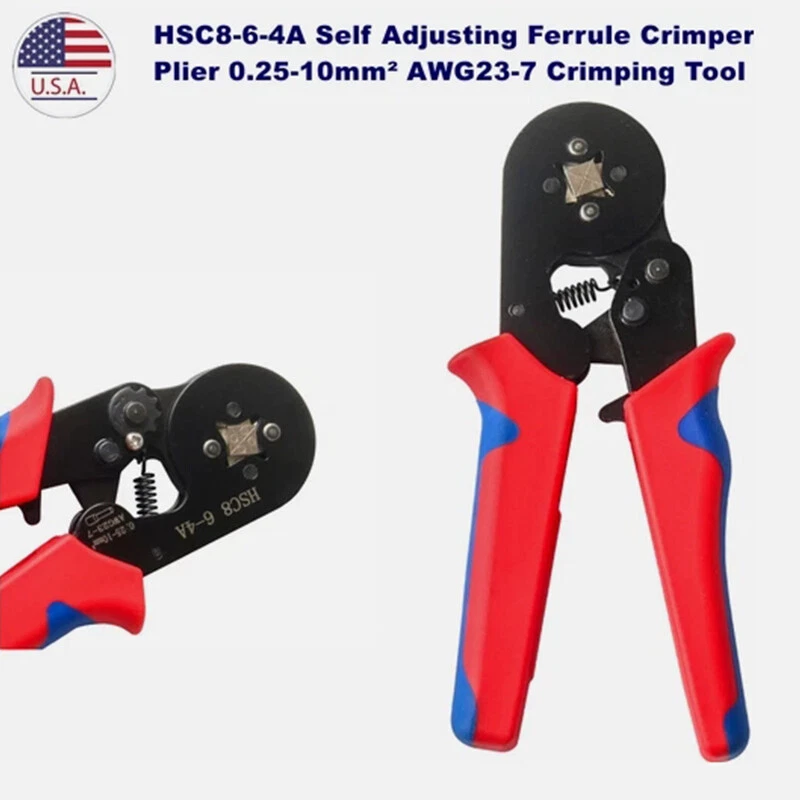 VIVA - Ratchet Ferrule Crimper Pliers Crimping Tool Cable Electrical Wire Terminals Kit
