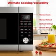 thumbnail image 3 of Galanz ExpressWave Microwave Oven with Patented Inverter Technology, Sensor Cook & Sensor Reheat, 10 Variable Power Levels, Express Cooking Knob, 1250W, 2.2 Cu Ft, Stainless Steel, 3 of 10