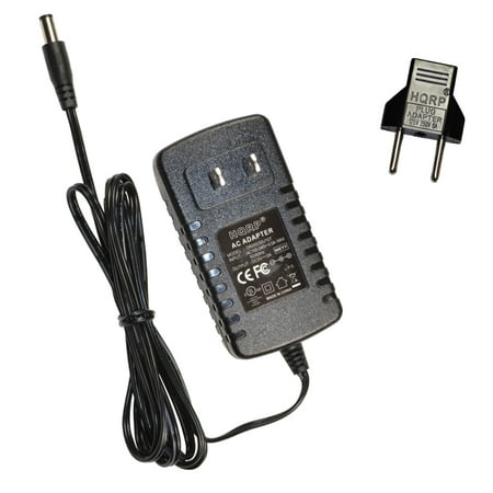 HQRP 5V AC Adapter for Roku LT 2500R, 3050, 2400R Roku 2 XD XD/S XDS Player Power Supply Cord Adaptor [UL Listed] + HQRP Euro Plug