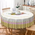 thumbnail image 3 of MIZHONA Butterfly Round Tablecloth,Colorful Table Cloth for Kitchen Dinning Party Outdoor Decor，72", 3 of 5