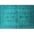 thumbnail image 1 of Ahgly Company Indoor Rectangle Oriental Turquoise Blue Industrial Area Rugs, 8' x 10', 1 of 4