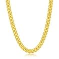 thumbnail image 1 of Beaux Bijoux 6mm Solid Miami Cuban Link Chain 24” Bracelet/Necklace 18K Gold Plated Sterling Silver Jewelry for Men and Unisex Made in Italy, 1 of 6