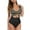 Black, variant on VerPetridure One Piece Bathing Suits for Women Tummy Control Women's Bikini Floral Print Set Swimsuit One Piece Filled Bra Swimwear Beachwear