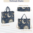 thumbnail image 6 of Whimsical Sun and Moon Corduroy Tote Bag Handbag Large Messenger Bag Shoulder Crossbody Zipper Bag Purse, 6 of 8