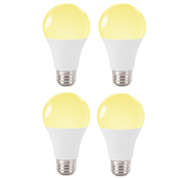 4 Pack Full Spectrum A19 LED Plant Grow Light Bulb, E26/E27 Screw Base 9W 100W Equivalent Grow Lamp for Indoor Hydroponics Potted Plants Gardening