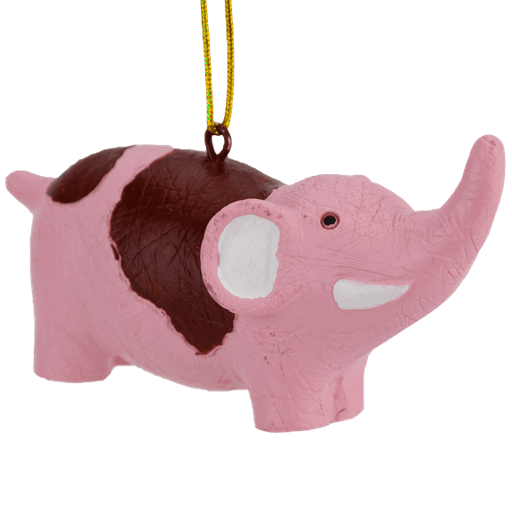 Bloody Pink Elephant Stuffed Animal Christmas Ornament