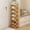 Natural, variant on JUANYU Shoes Rack Organizer,Multi Tier Wooden Foldable Storage Rack for Home Shoe Storage with Durable Cross Structure,4-Tier,Tawny