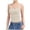 Beige, variant on Women's Square Neck Tank Top Sleeveless Double Lined Basic Tops Blouse Bodysuit S