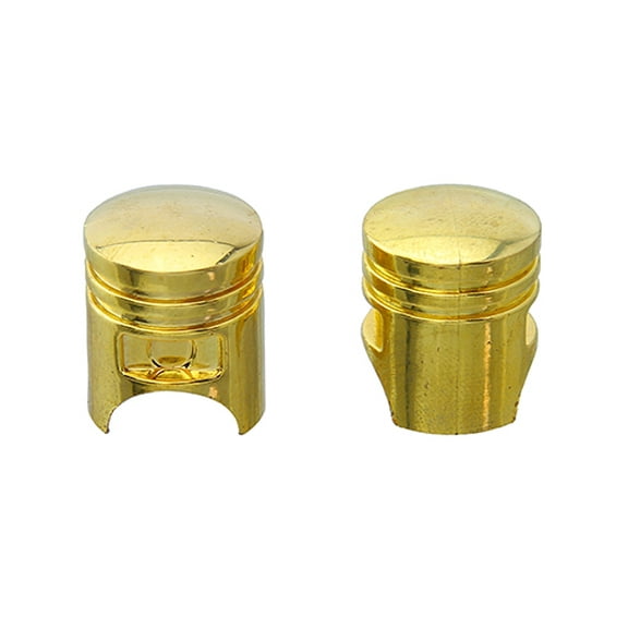 Alta Bicycle Bike Bicycle Piston Bike Valve Caps, Multiple Colors (Gold)