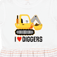 thumbnail image 4 of Inktastic Construction Truck I Love Diggers Girls Toddler Dress, 4 of 5