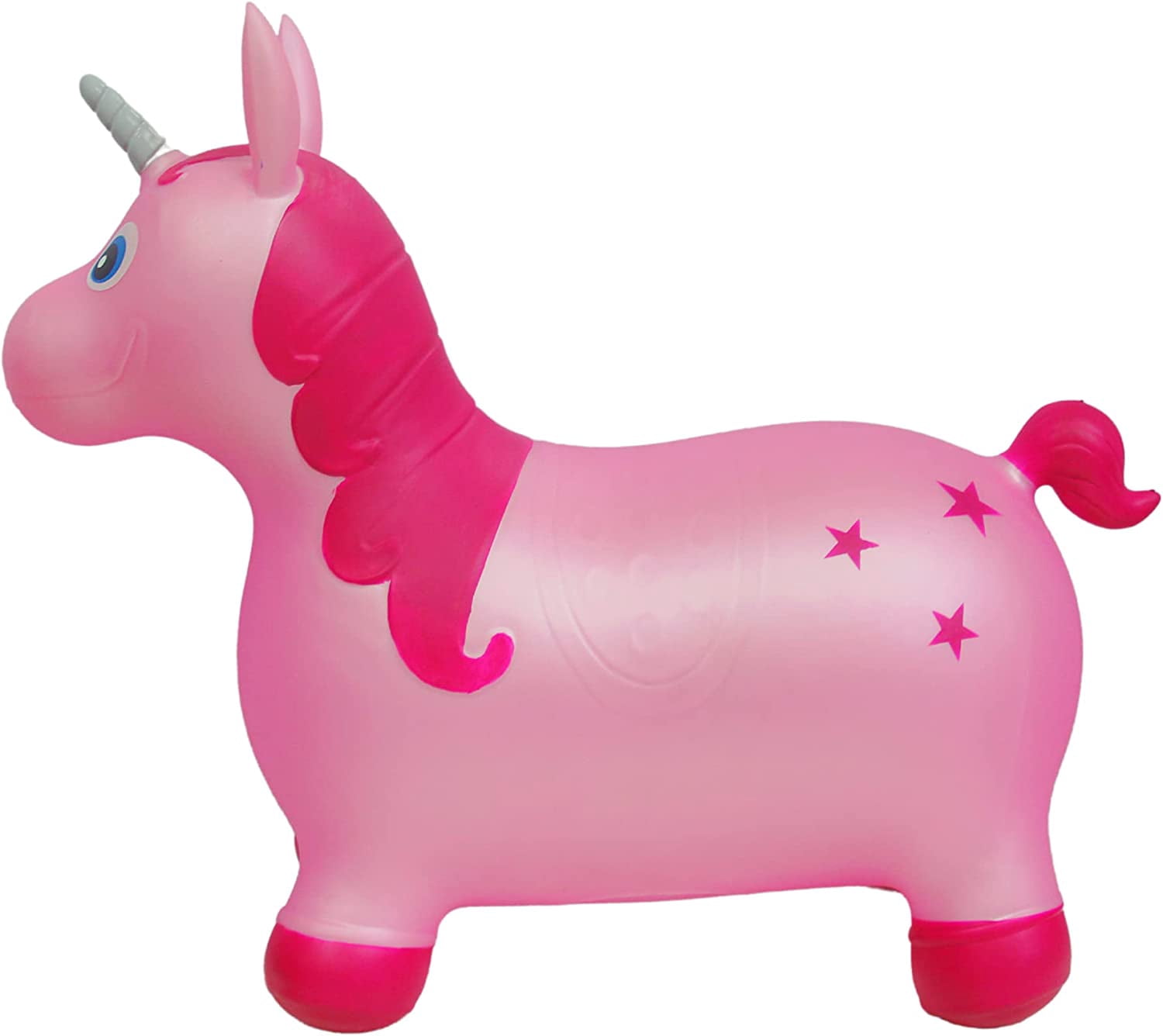 bintiva Children's Unicorn Hopper,with Free Foot Pump, Exercise Jumping Animal, Bouncy Horse Ride-on Toy, Fun Space Hopper for Core Strengthening