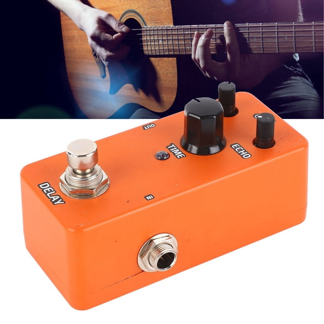 Electric Guitar Effects Pedal Mini Modulation Pedal Single Block Simulation Pedal with Excellent Sound Effect for Hard Rock