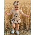thumbnail image 3 of AceBaby Infant Baby Girl Summer Leopard Print Skirt 3Pcs Outfit Set for 0-18M,95% Cotton, 3 of 9