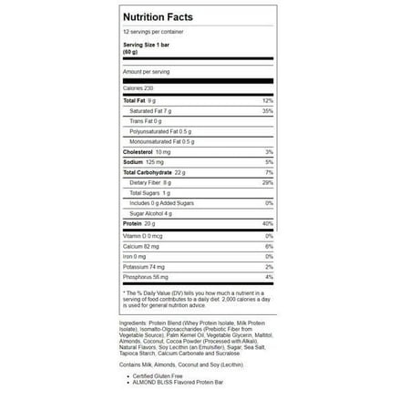 ONE Brands Protein Bar, Chocolate Almond Bliss, 20g Protein, 12 Count