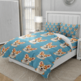 thumbnail image 2 of DOJLIO 3D Cartoon Welsh Corgi Printed Duvet Cover Bedding Sets Full Size Cute Dog Bed Duvet Cover Welsh Corgi Dog Bedding Collection Cartoon Dog Theme No Comforter, 2 of 5