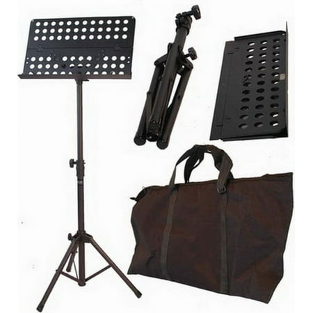 Audio 2000'S Portable Metal Sheet Music Stand with Carrying Bag (for Orchestra) AST4381