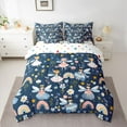 thumbnail image 2 of Manfei Cute Kawaii Elf 7-Piece Bedding Comforter Set,Retro Rustic Daisy King Bedding Sets,Country Floral Bed Sheets For Girls,Luxury Bedroom Decor Reversible, 2 of 8