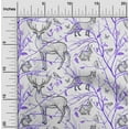 thumbnail image 2 of oneOone Velvet Purple Fabric Animal Quilting Supplies Print Sewing Fabric By The Yard 58 Inch Wide, 2 of 4