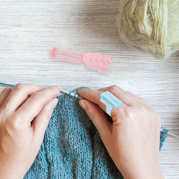 Raindrops 20pcs Yarn Guide Ring For Crocheting Plastic Yarn Guide Finger Ring Crocheting Knitting Tool Crafts Accessories for Mom Women