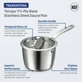 thumbnail image 7 of Tramontina Tempo Tri-Ply Base Stainless Steel 2-Quart Small Sauce Pan with Glass Lid, Induction-Ready Saucepan, Oven-Safe, Dishwasher-Safe, 7 of 7