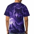 thumbnail image 5 of LAOLIUSN Mens 3D Graphic Tees All Over Print Wolf Shirt Novelty Streetwear Animal T-Shirt, S-4XL, 5 of 7