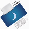thumbnail image 2 of Large Mouse Pad, Crescent Moon Stars Non-Slip Waterproof Rubber Keyboard Office Desk Pads Mousepad, 29.5 x 15.8 inches 3mm Thick, 2 of 7