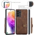 thumbnail image 5 of Case for Samsung Galaxy A73 5G, Detachable Magnetic Wallet Credit Card Slot Kickstand Cover Support Wireless Charging Compatible with Samsung Galaxy A73 5G (Brown), 5 of 15