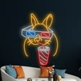 thumbnail image 5 of Handmadetneonsign Rabbit in 3D Glasses Neon Sign, Happy Easter Led Sign, Happy Easter Neon, 5 of 5