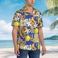 thumbnail image 5 of Bixox Men's Hawaiian Shirts Men's Sicilian Style Print Short-Sleeve Shirt-X-Large, 5 of 8