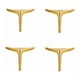 thumbnail image 1 of Juego de 4 patas para muebles en latón antiguo, soporte multiusos para armarios, sofás, mesas, sillas y camas: duraderas, resistentes y fáciles de instalar, 1 of 1