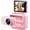 Pink, variant on Magnetic Flip Screen Action Camera, 4K Touch Screen Body Camera with 800mAh Extended Base for Vlogging, Sports Cycling and Outdoor Recording (Black)