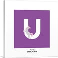 thumbnail image 1 of ARTCANVAS Kids Animal Alphabet Letter U Canvas Art Print - Size: 12" x 12" (1.50" Deep), 1 of 9