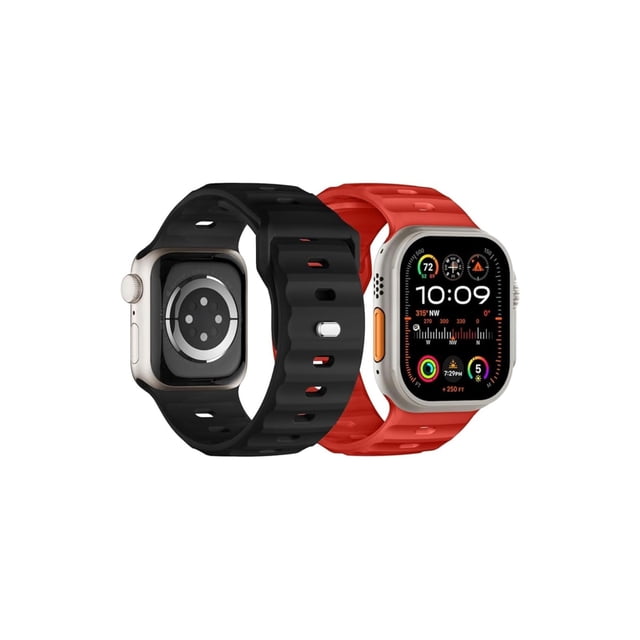 Correas Sport compatibles con Applewatch Ultra Band de 38/40/41/42/44/45/49mm, 2 piezas