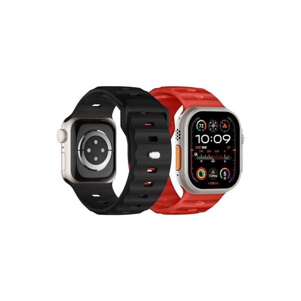 Correas Sport compatibles con Applewatch Ultra Band de 38/40/41/42/44/45/49mm, 2 piezas