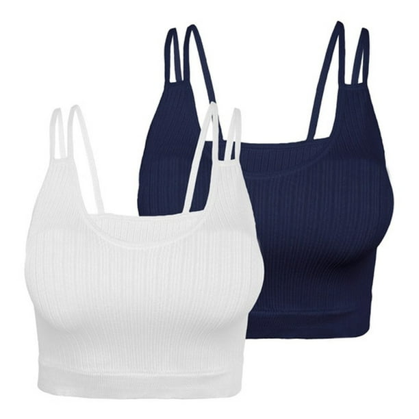 Pack 2 Crop Top Dama Blusa Gym Bralette Ombliguera Mujer Fin LOLE Crop Top