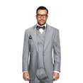 thumbnail image 2 of Statement Wool Suit Men's Gray Wide Leg Pants Florence By Alberto Nardoni Brand Designer, 2 of 3
