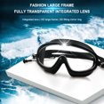 thumbnail image 4 of Gafas de natación profesionales para hombre y mujer lentes de natación Ehuebsd con tapones para los oídos impermeables antivaho para piscina, 4 of 6