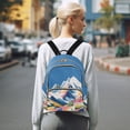 thumbnail image 7 of FORMRS Mini Backpack Purse for Women Travel Daypack Casual Shoulder Bag, Abstract Snow Mountain, 7 of 7