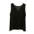 thumbnail image 2 of YueHuiYing Womens Tank Tops Square Neck Ruched Sleeveless Summer Casual Basic Tops for Vacation Daily Wear Trendy, 2 of 6