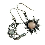 TOYFUNNY Creative Retro Sun And Moon Earrings Show Your Unique Personality