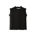 thumbnail image 2 of Toddler Kids Fashion Cute Solid Color Soft Sleeveless Lace Camisole, 2 of 8