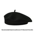 thumbnail image 3 of Vintage Styles Elastic Berets Caps Warm Winter Hats For Women Men Soft Stretchable French Design Autumn Solid Color Headwear, 3 of 8