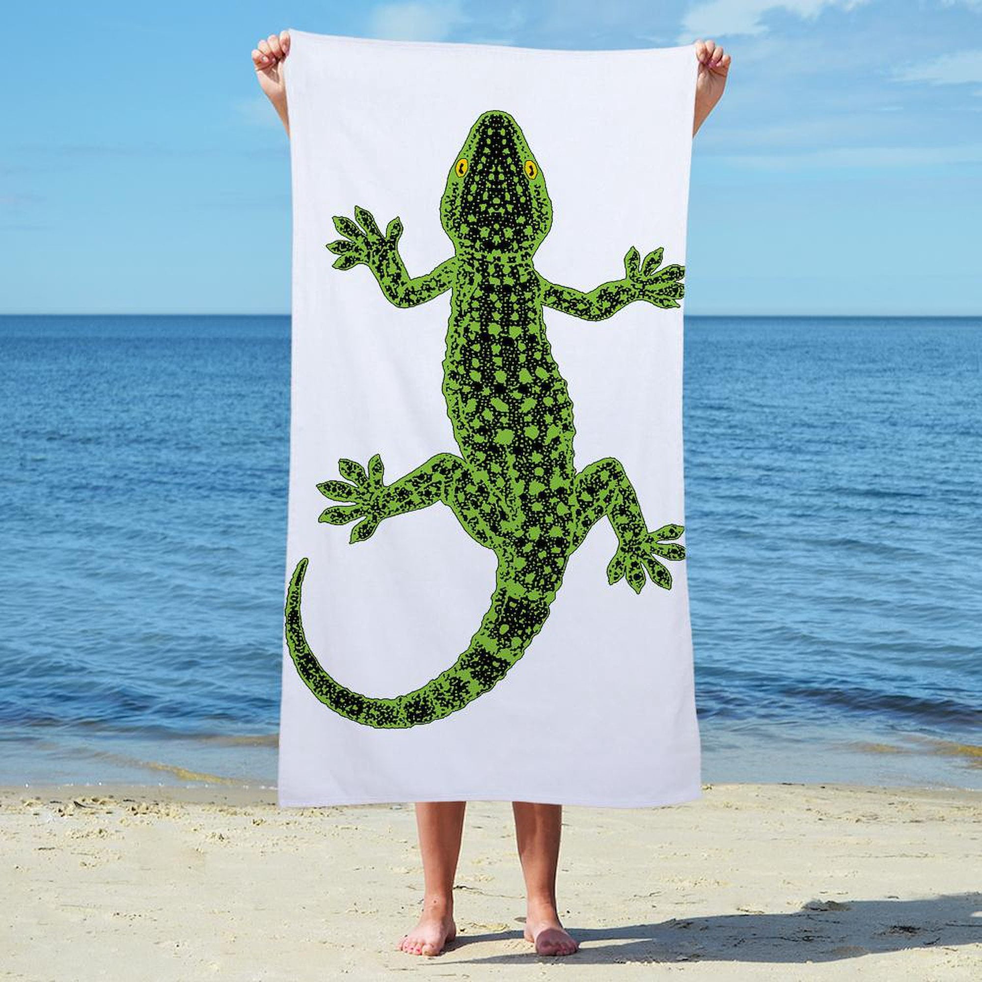 CafePress - Gecko - Large Beach Towel, Soft 30"x60" Towel with Unique Design