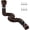 Brown, variant on 11.5ft Long Gutter Downspout Extensions Flexible, 4" Diameter Drain Downspout Extender, Down Spout Drain Extender for Rainwater Drainage, Extendable from 2.6ft to 11.5ft(Green)